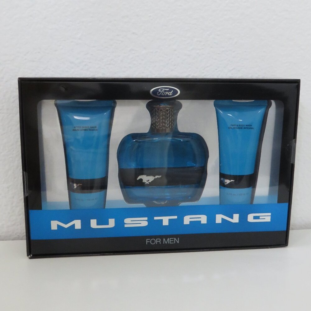Classic Collection Mustang Blue, 3 Piece Gift Set for Men